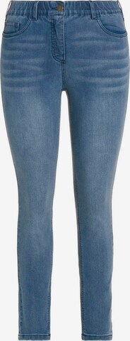 Ulla Popken Slimfit Jeans 'Sarah' in Blauw: voorkant