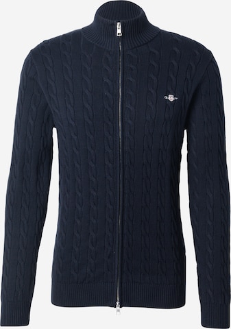 Vestes en maille GANT en bleu : devant