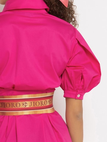 JIORO Blusenkleid 'ESSENTIALS' in Pink