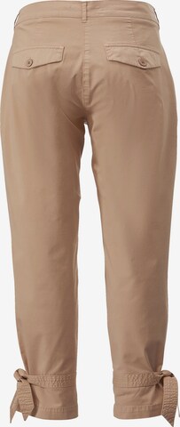 Sara Lindholm Tapered Chino Pants in Brown