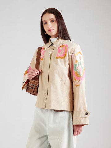 No. 1 Como Between-Season Jacket 'BLUE' in Beige: front