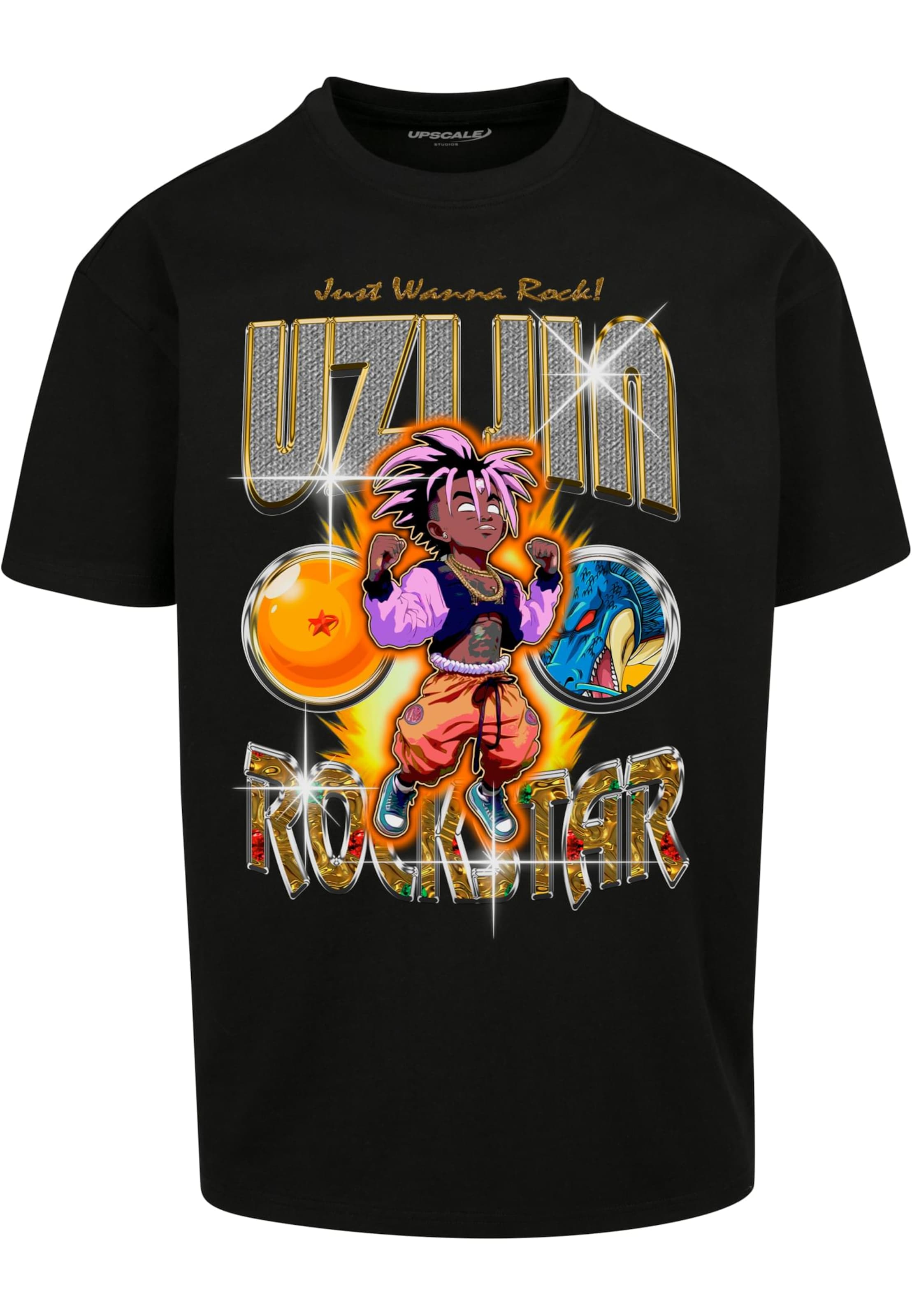 MT Upscale Tričko 'Uzijin' - Čierna: predná strana