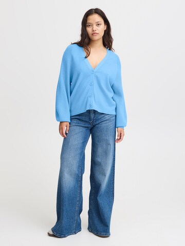 ICHI Knit cardigan 'IH Boston' in Blue