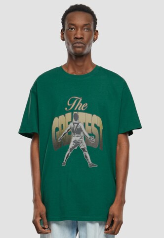 MT Upscale Shirt 'Greatest' in Green: front