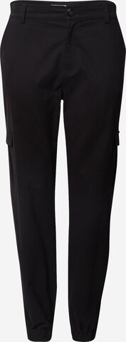 DAN FOX APPAREL Tapered Hose  'Damon' in Schwarz: predná strana