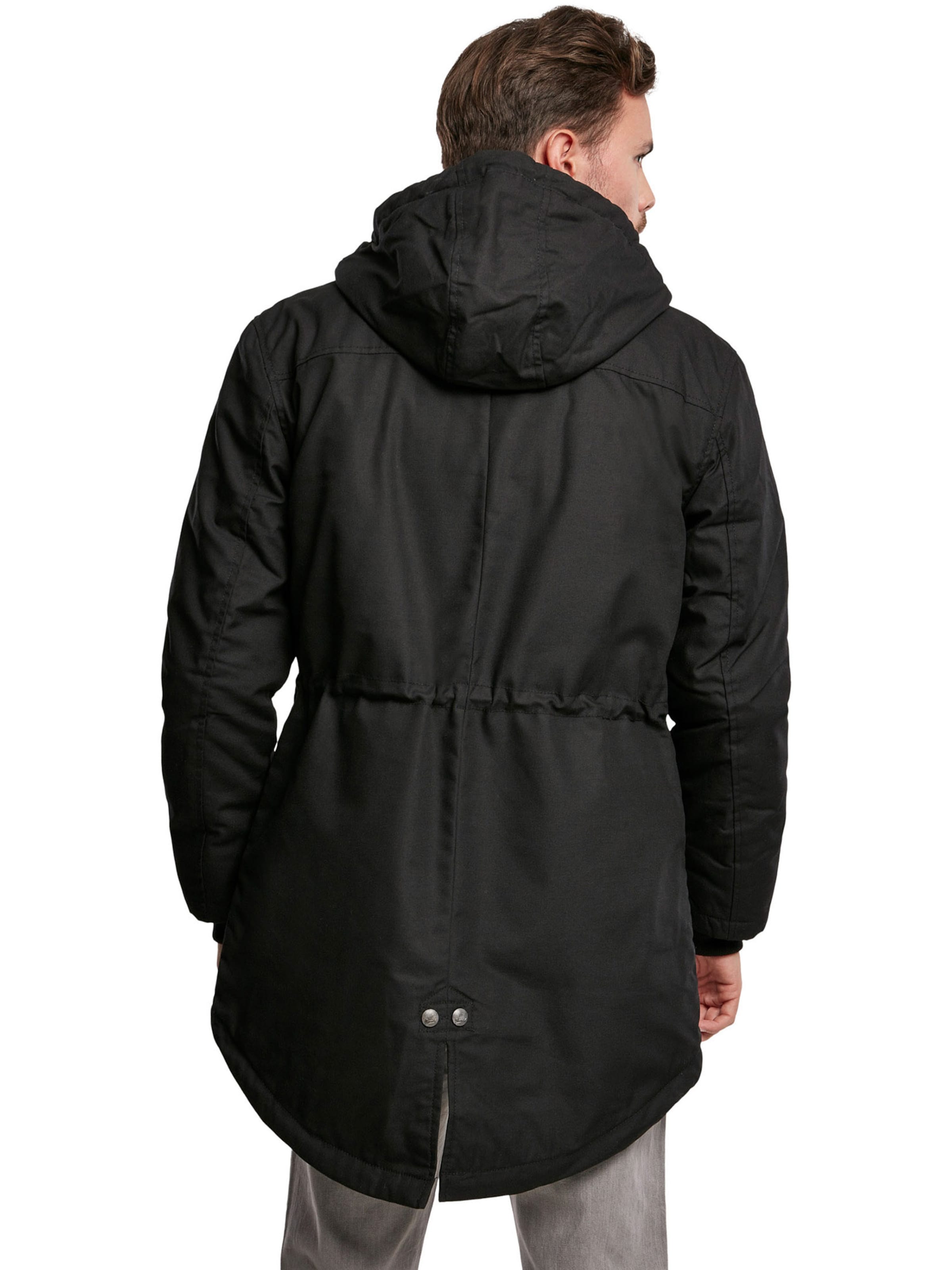 Brandit Between-seasons parka 'Marsh Lake' in Black