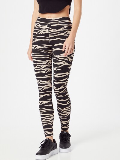 JDY Leggings 'Donna Bourne' in taupe / schwarz, Modelansicht