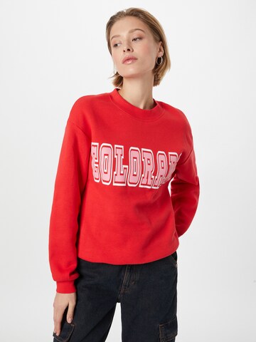 Monki Sweatshirt in Red: front