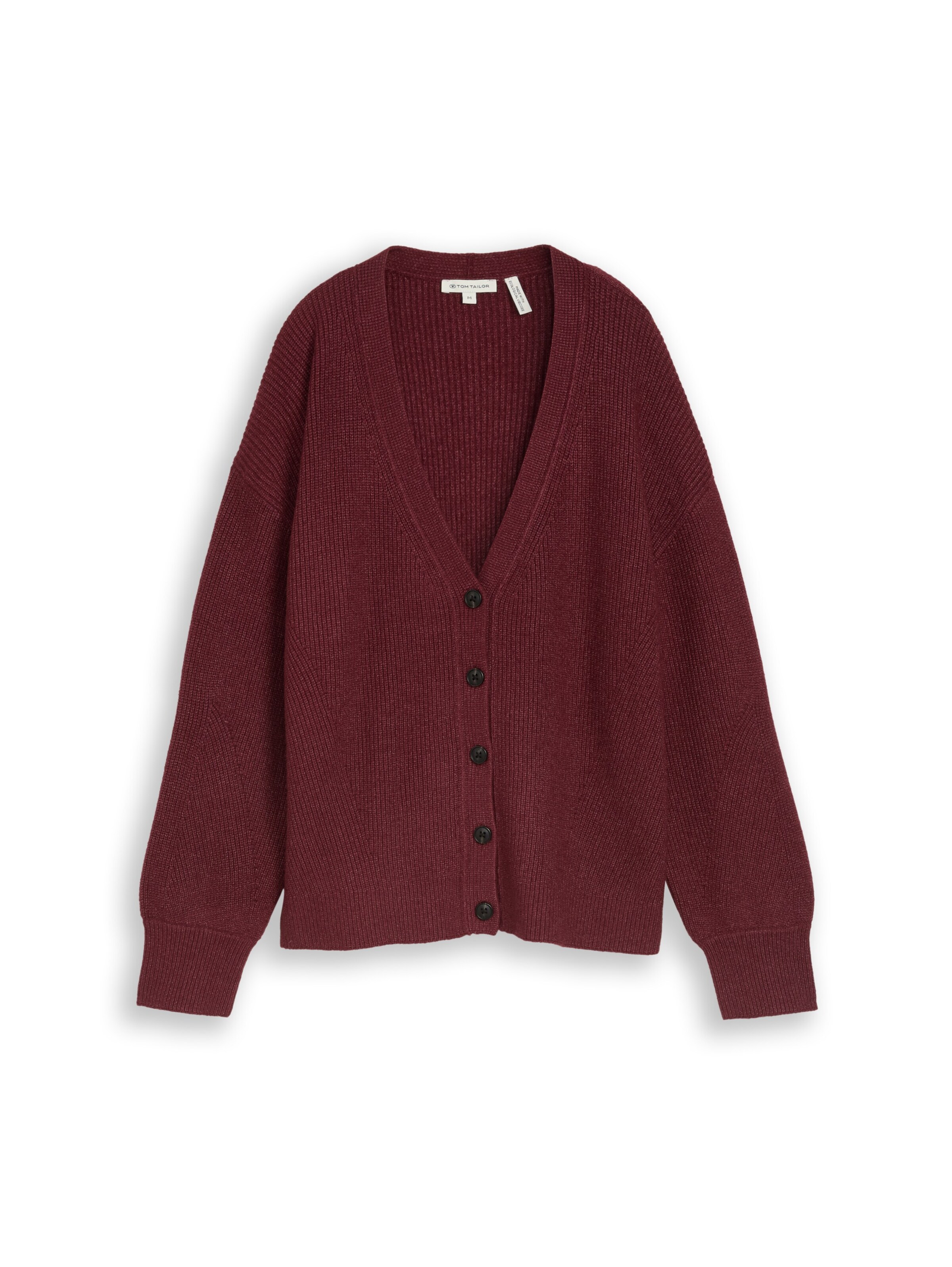 TOM TAILOR Knit Cardigan in Red: front