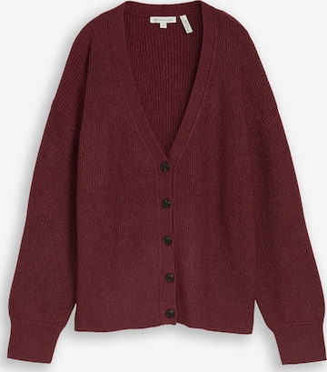TOM TAILOR Knit Cardigan in Red: front