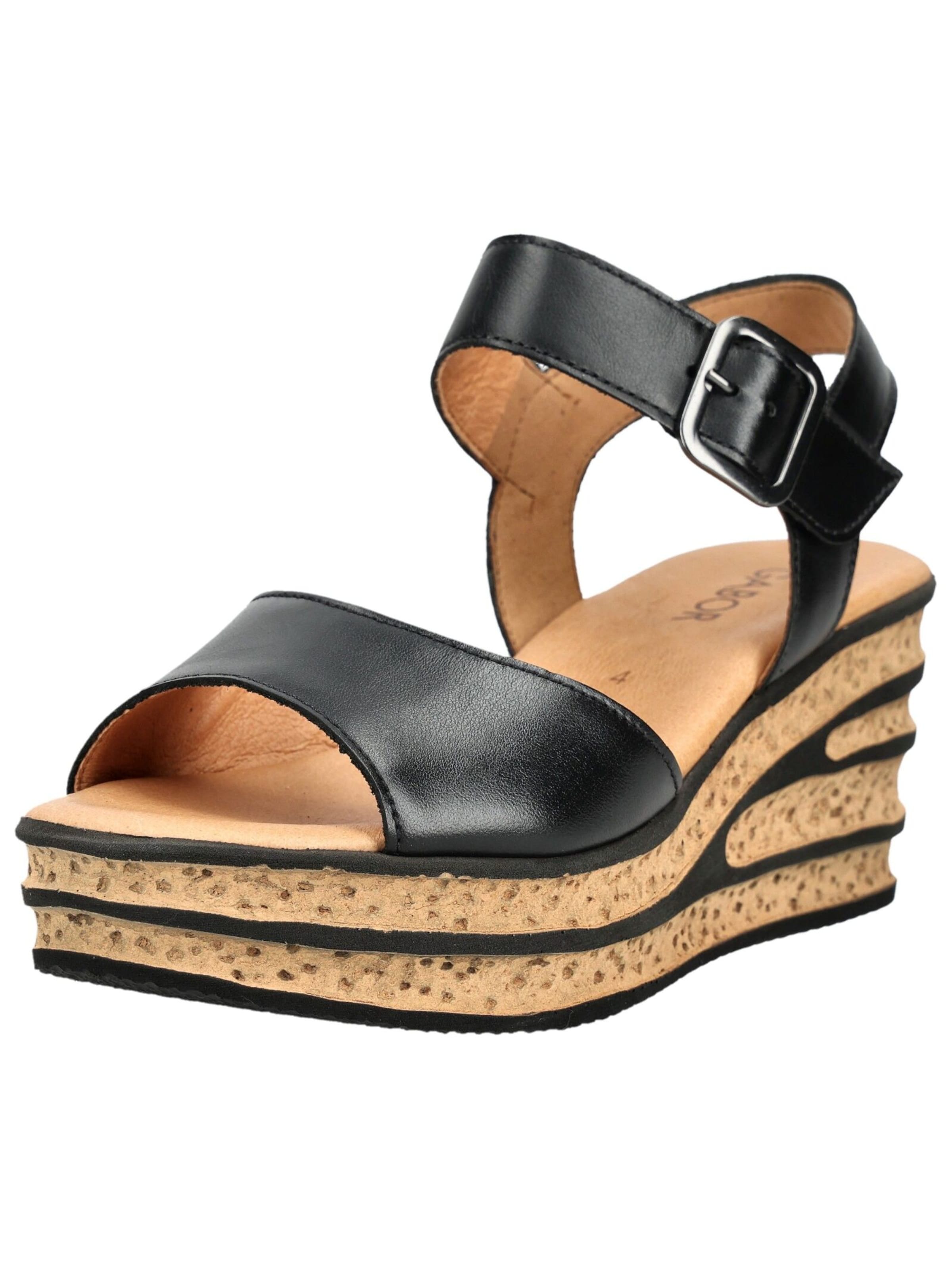 GABOR Sandaal in Zwart: voorkant