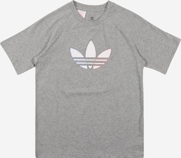 ADIDAS ORIGINALS Shirt in Grey: front