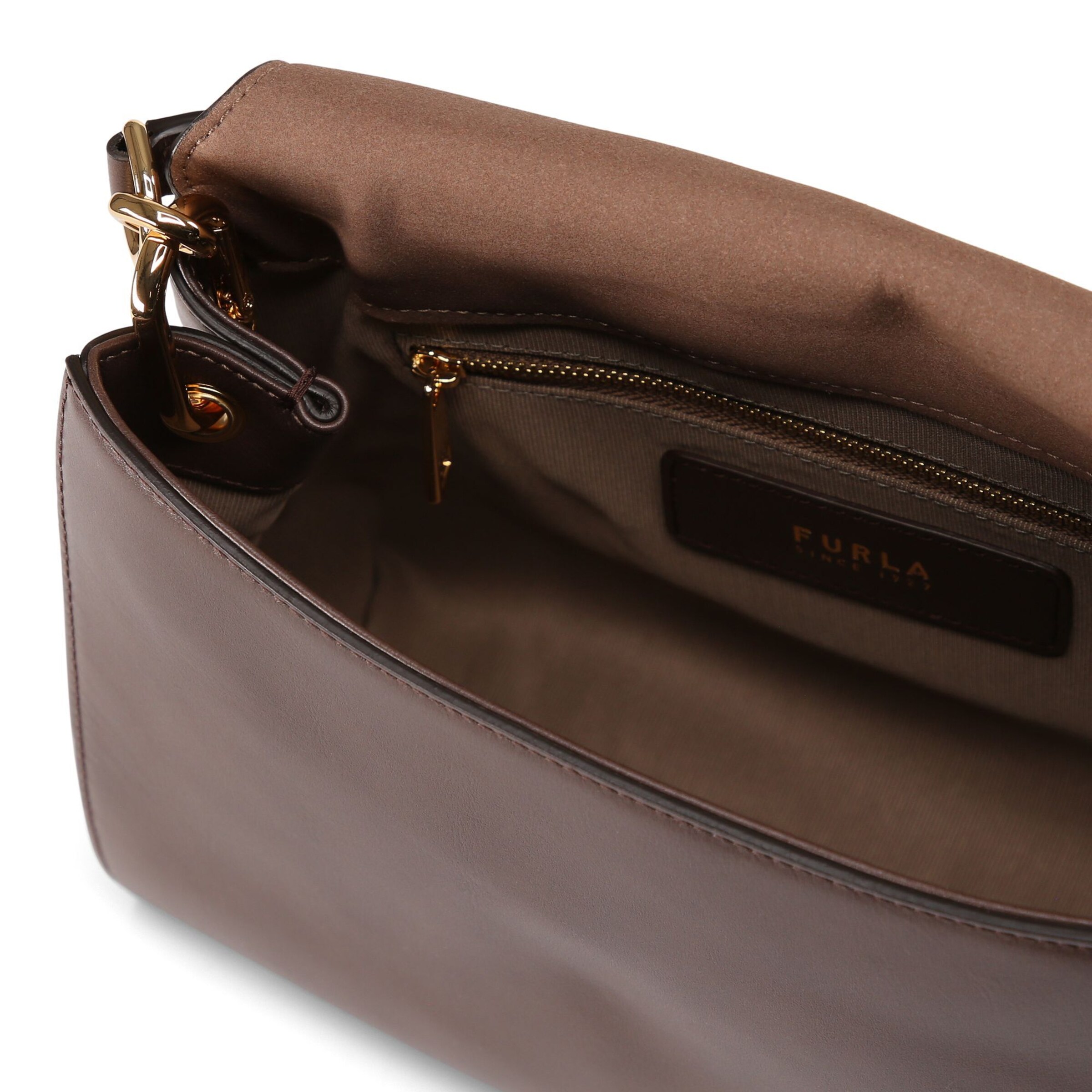 FURLA Handtas 'Domus' in Bruin