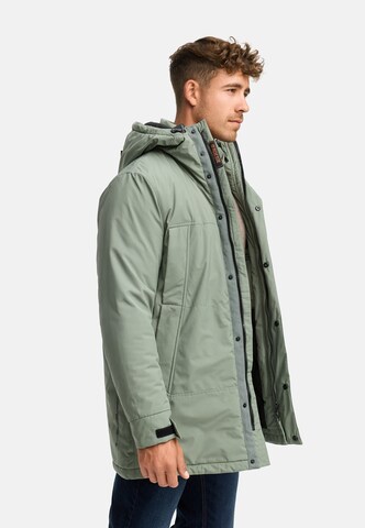 INDICODE JEANS Winterjas 'INBenyot' in Groen