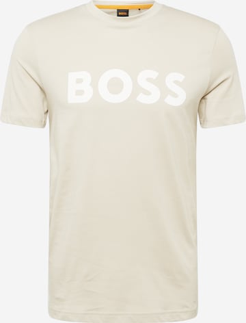 T-Shirt 'Thinking 1' BOSS en beige : devant