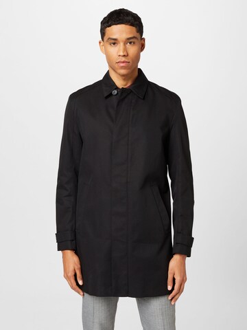 HUGO Red Between-Seasons Coat 'Marec' in Black: front