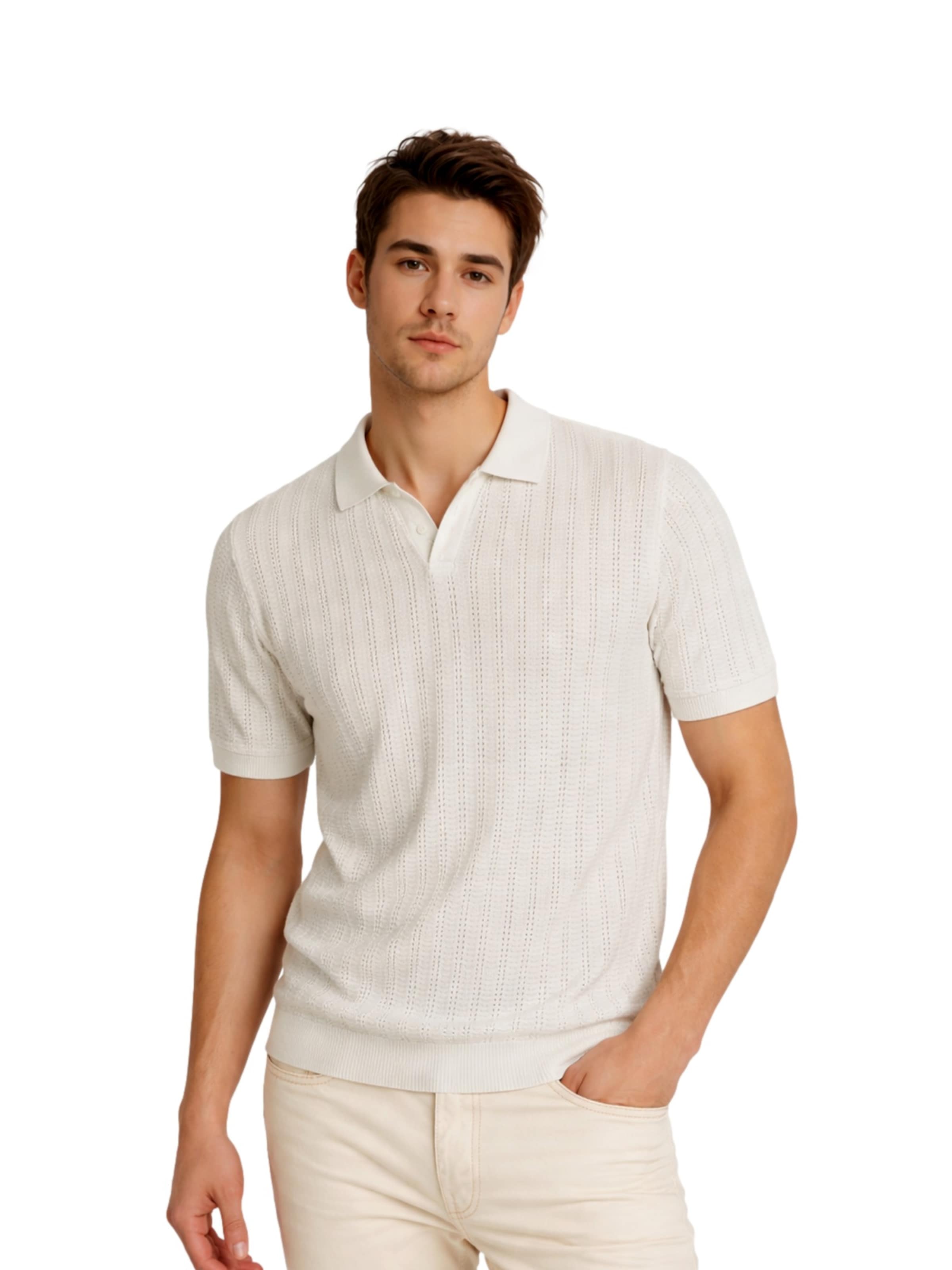 T-Shirt 'Cyto' INDICODE en blanc : devant