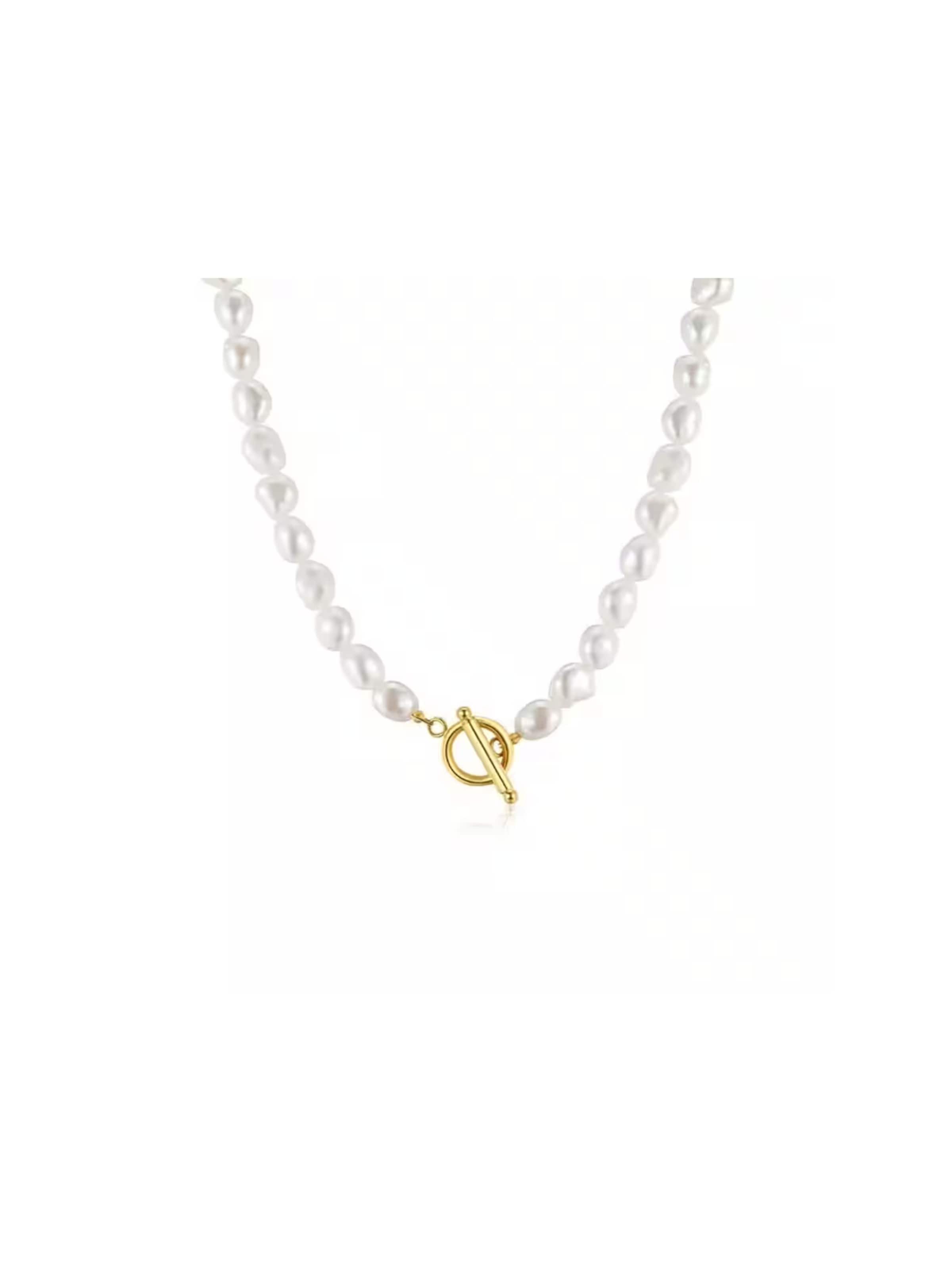 ROUGEMONT Jewellery Kette 'Damen Perlenkette Perla 45cm' in gold, Produktansicht