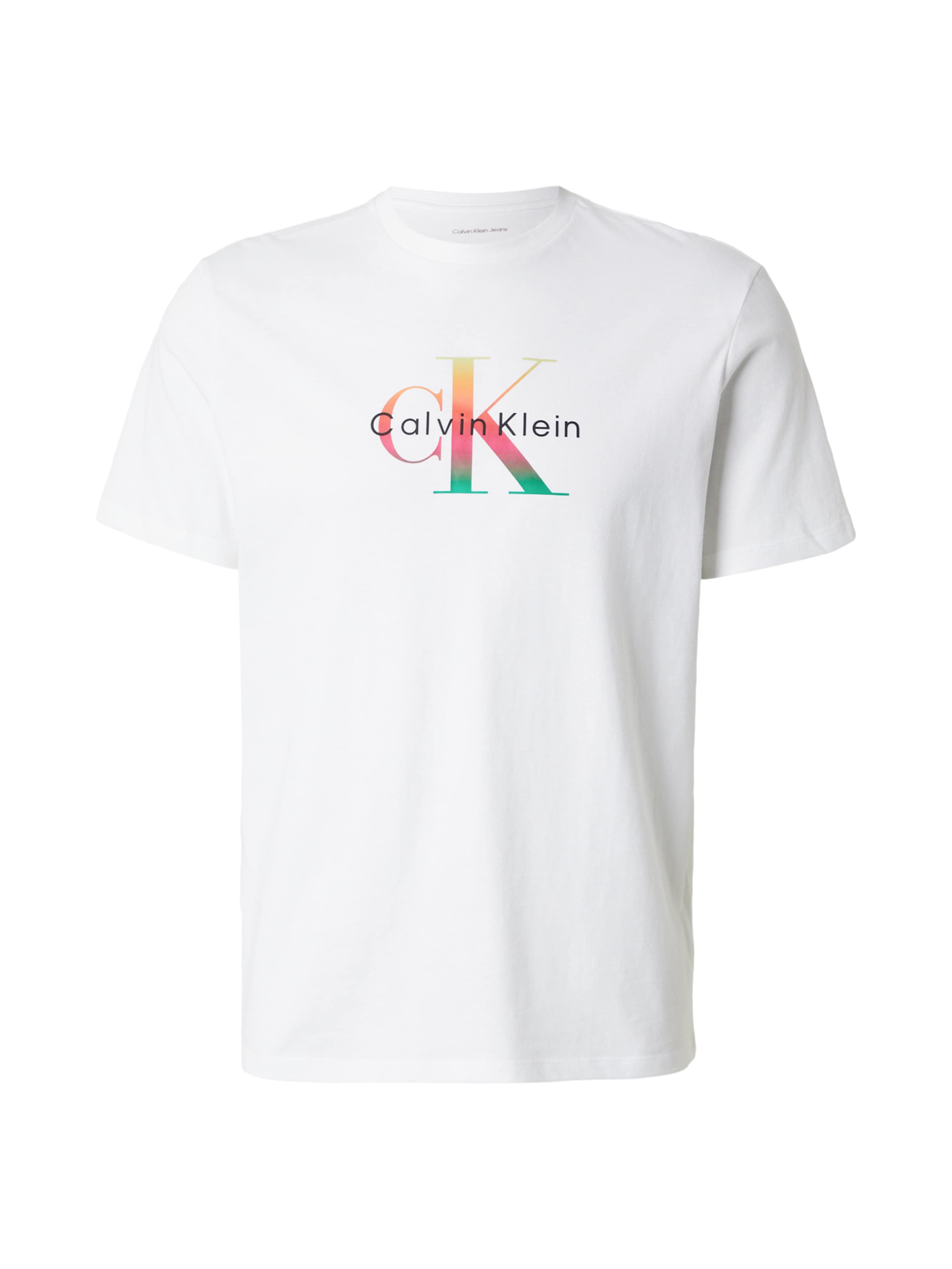 T-Shirt 'Pride' Calvin Klein Jeans en blanc : devant