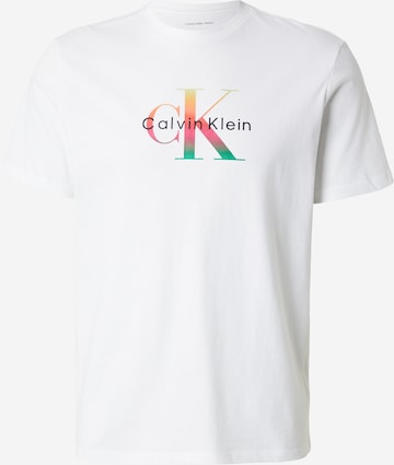 T-Shirt 'Pride' Calvin Klein Jeans en blanc : devant