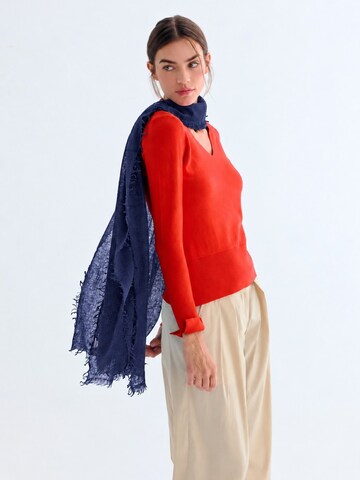 Écharpe SILK & CASHMERE en bleu