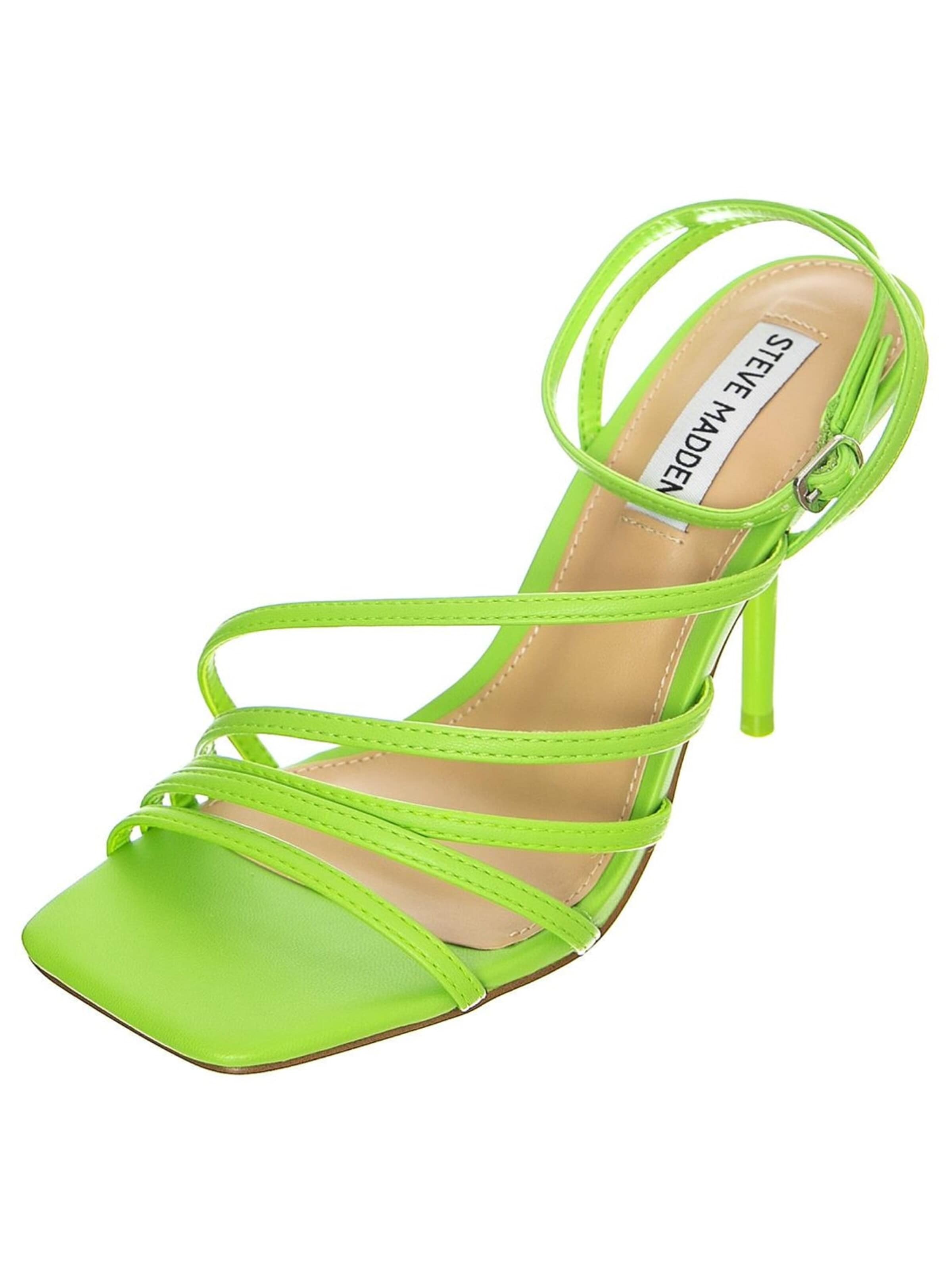 STEVE MADDEN Sandały 'Womens All In Green Apple Sandals' w kolorze zielony: przód