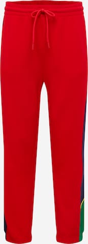 UNITED COLORS OF BENETTON Regular Trousers in Red: front
