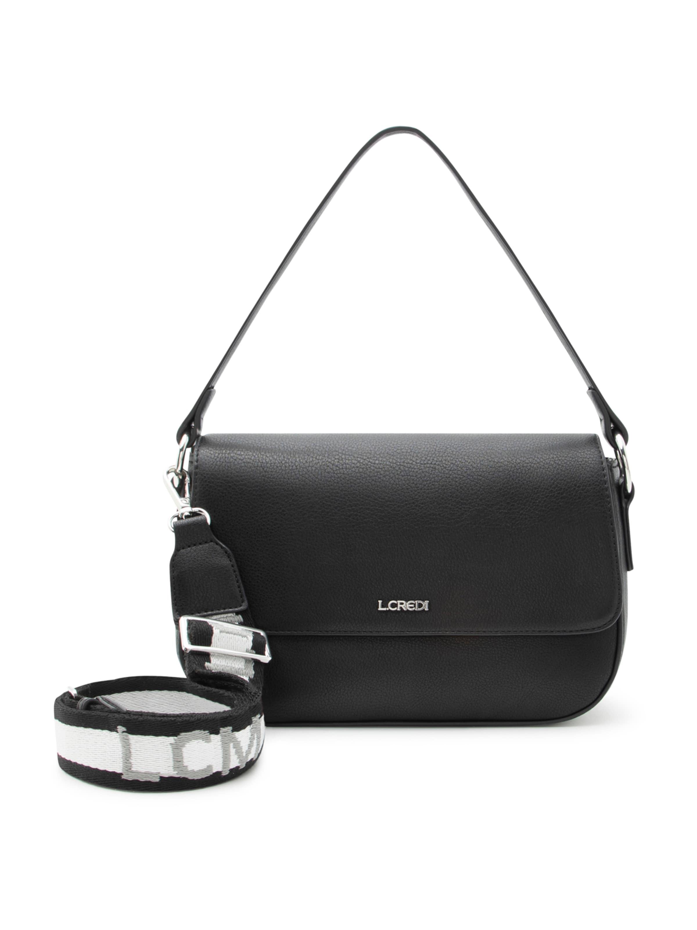 Sac à bandoulière 'Ruby' L.CREDI en noir : devant