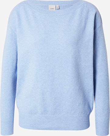 Pull-over 'Alpa' ICHI en bleu : devant