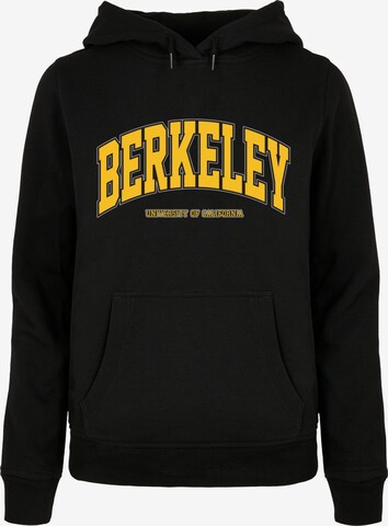 Merchcode Sweatshirt 'Berkeley University' in Zwart: voorkant
