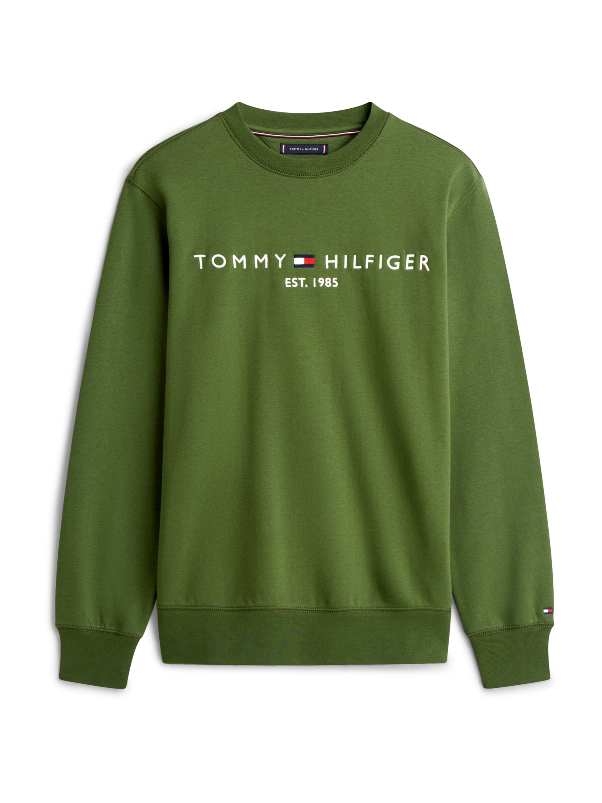 Felpa di TOMMY HILFIGER in verde: frontale