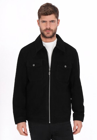 DreiMaster Vintage Between-Season Jacket in Black: front