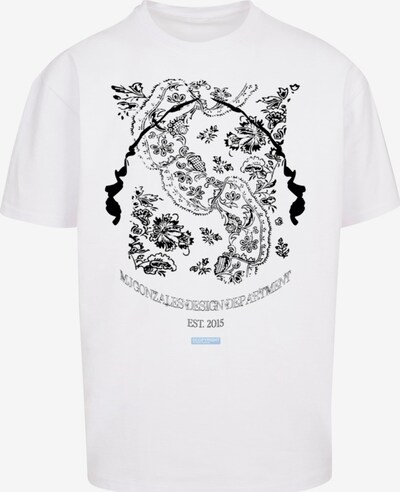 MJ Gonzales T-Shirt 'Paisley' in schwarz / weiß, Produktansicht