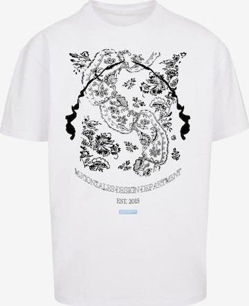 MJ Gonzales T-Shirt 'Paisley' in Weiß: predná strana