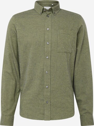 Casual Friday Regular fit Button Up Shirt 'Anton' in Green: front