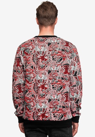 Rusty Neal Sweatshirt 'Red Tiger' in Red