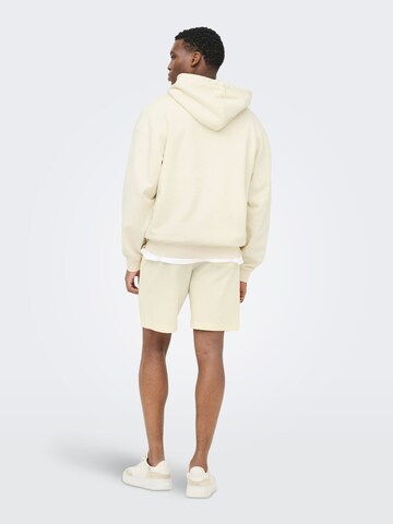 Only & Sons Sweatjakke 'ONSLEROY' i beige