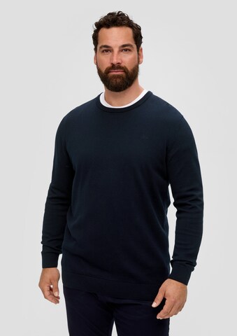 s.Oliver Men Big Sizes Свитер в Синий: спереди
