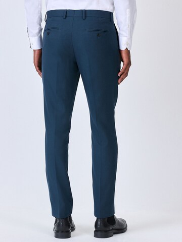 Next Slimfit Παντελόνι με τσάκιση σε μπλε