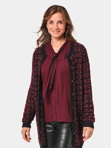 Goldner Knit Cardigan in Red: front