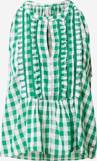 Pepe Jeans Chemisier 'GABRIELA' en vert / blanc, Vue avec produit