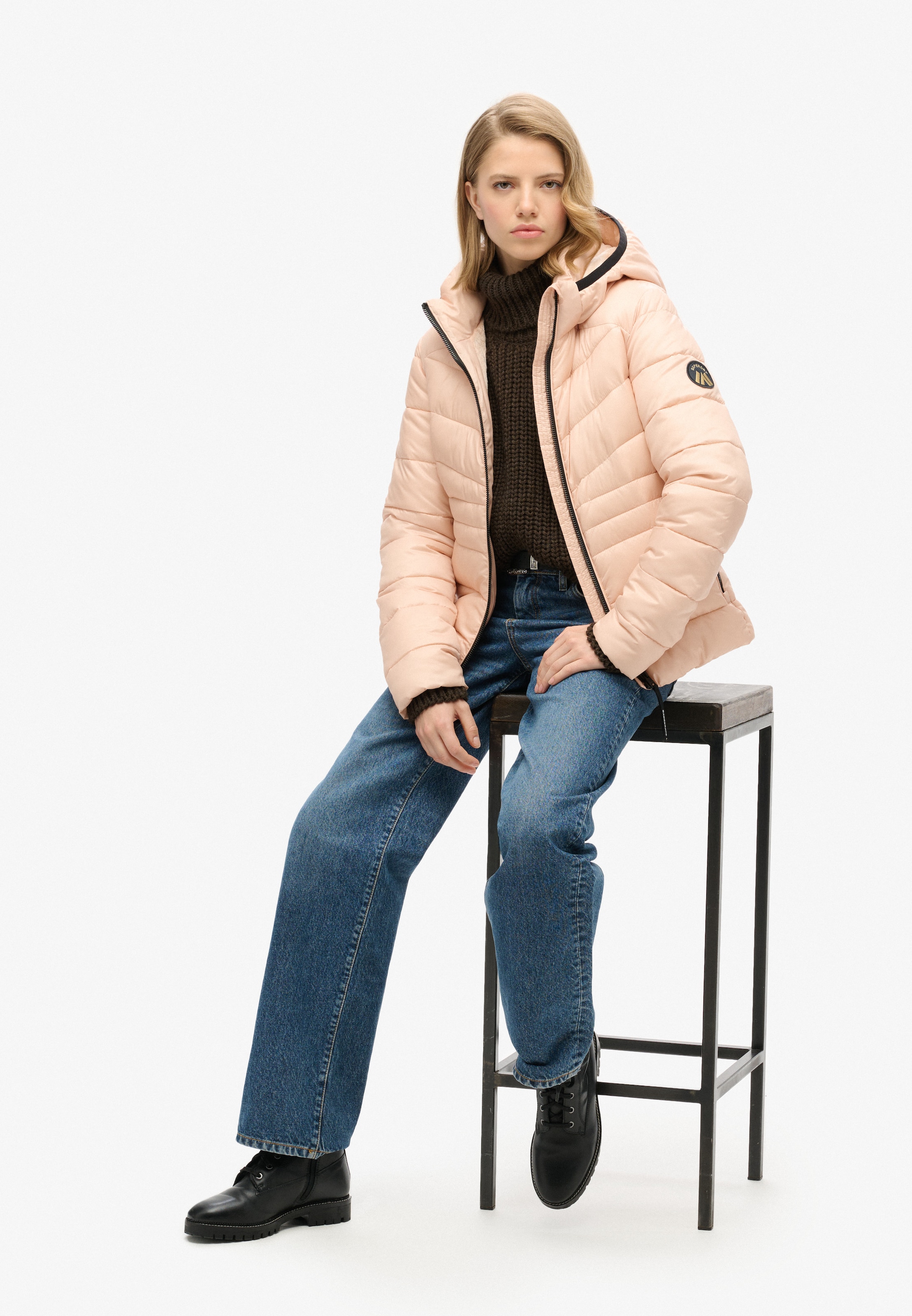 Superdry & Co Winter Jacket 'Fuji' in Pink