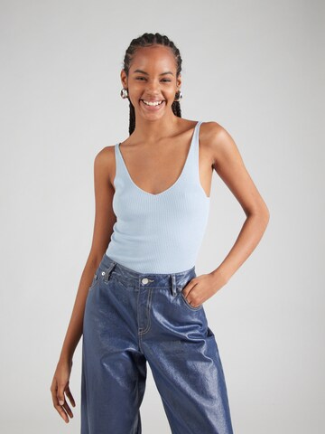VILA Knitted Top 'VIWENNIE' in Blue: front
