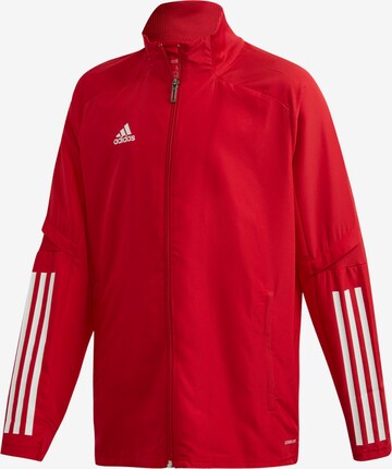 ADIDAS PERFORMANCE Athletic Jacket in Red: front