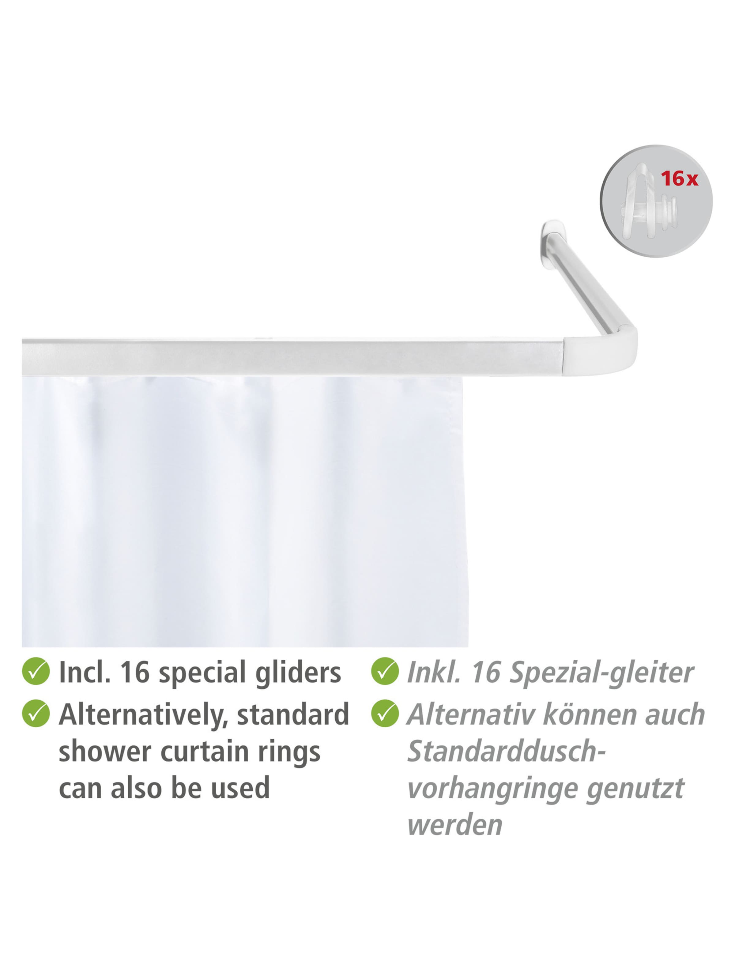 Wenko Winkelschiene 'Era' in Weiß