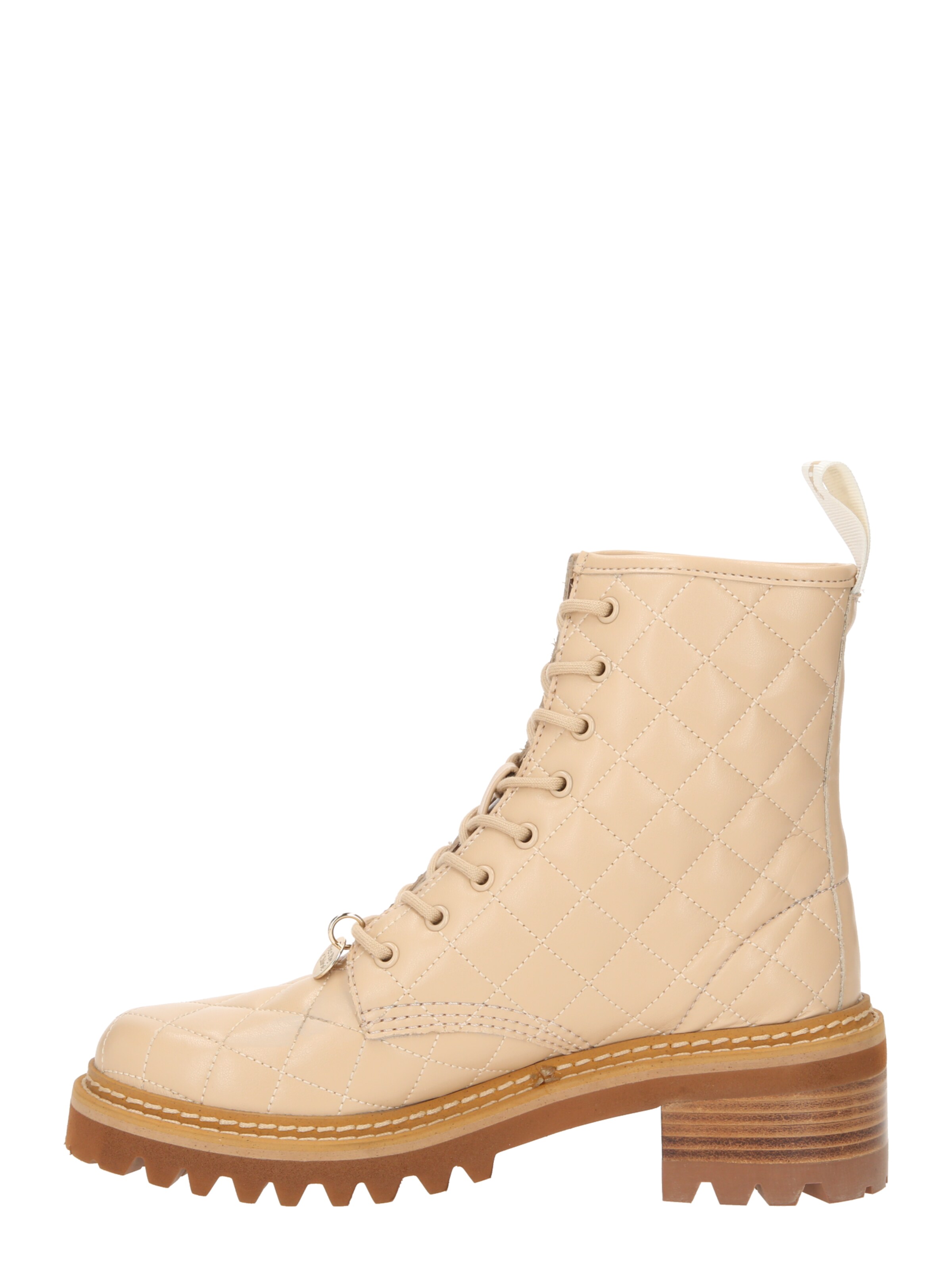 See by Chloé Lace-up bootie 'Jodie' in Beige