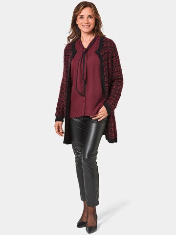 Goldner Knit Cardigan in Red