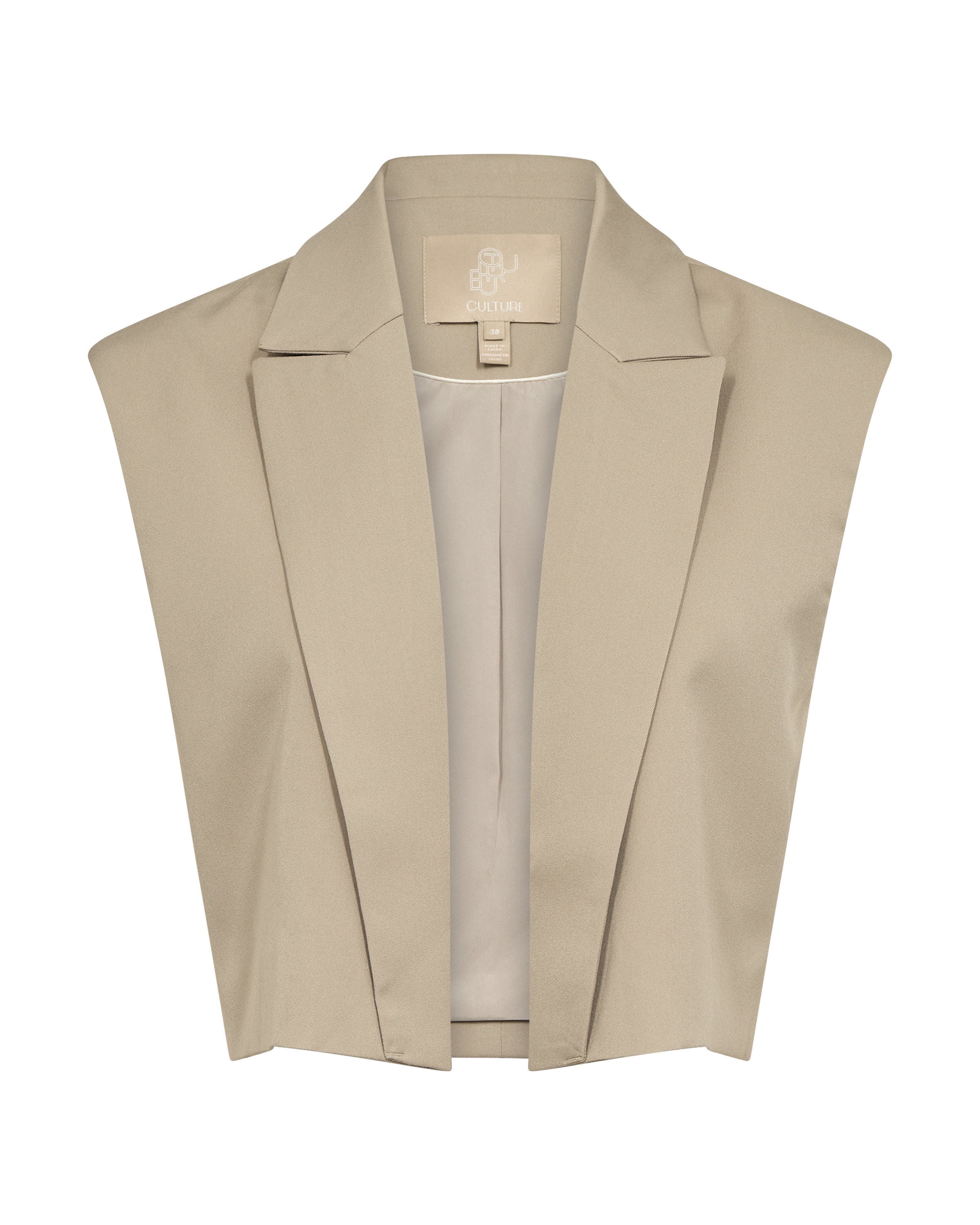 CULTURE Vest 'Daina Anie' in Beige: front