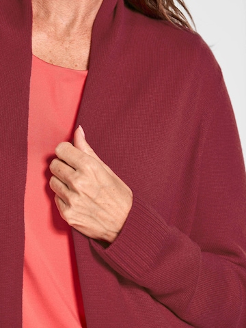 Goldner Gebreid vest in Rood