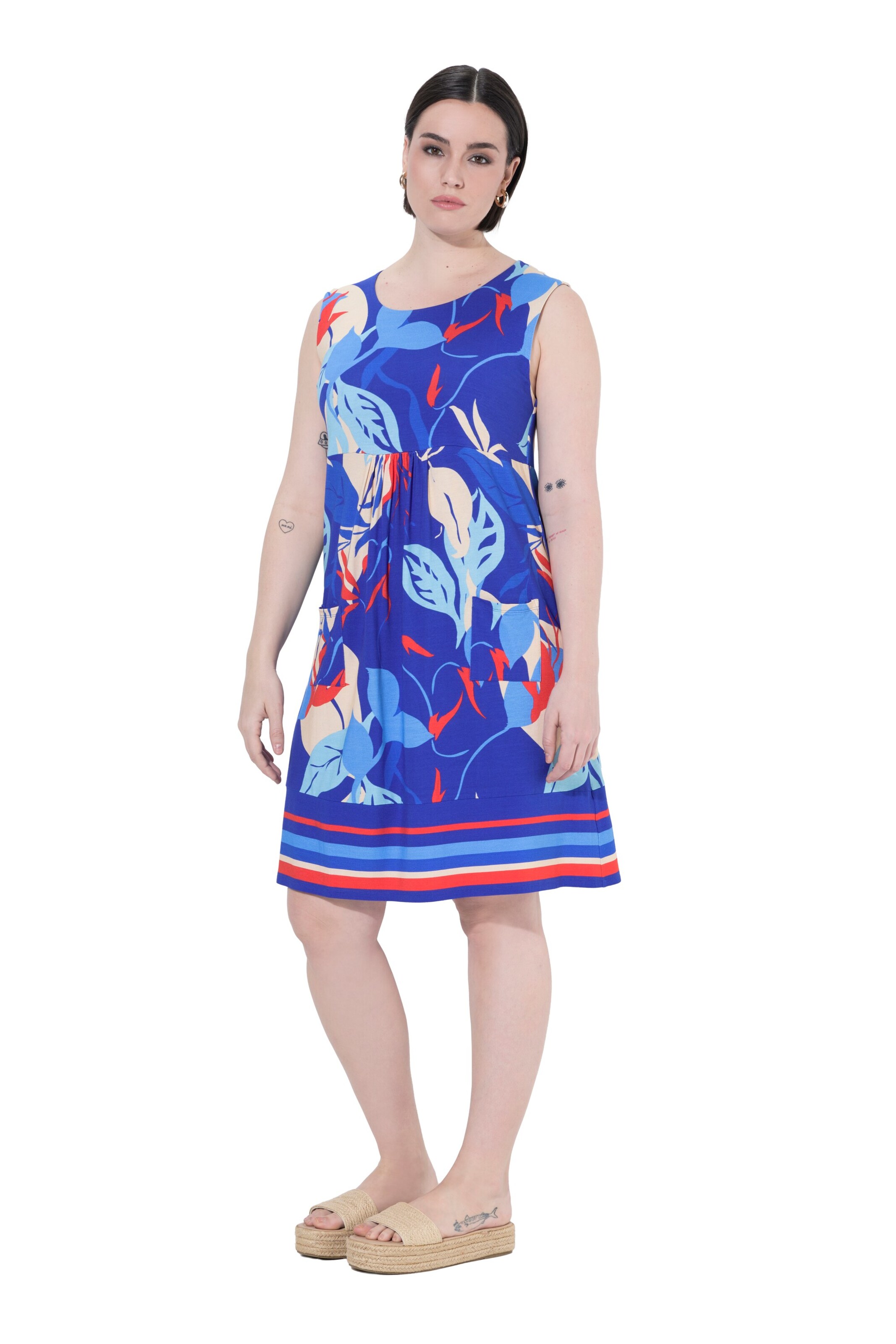 Ulla Popken Jurk in Blauw: voorkant